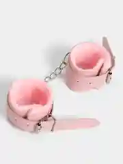 Розовый наручники для БДСМ, мягкие, с мехом, 4 цвета