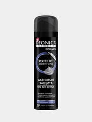 Гель для бритья DEONICA FOR MEN Активная защита с черным углём, 200 мл