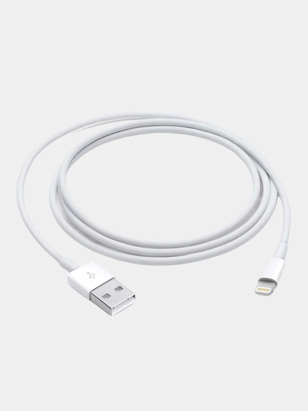 Провод для айфона / кабель lightning для зарядки Apple iPhone, 1 метр