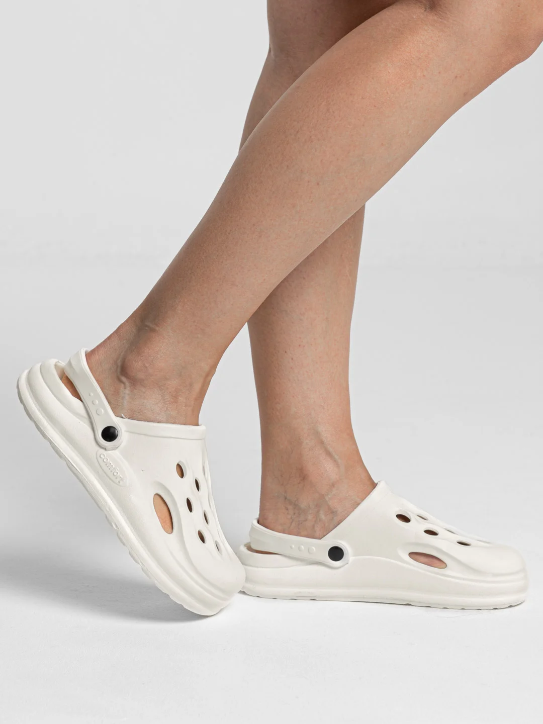 Белый сабо женские, размеры 36-41