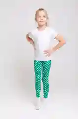 Бирюзовый легинсы для девочки, цветные