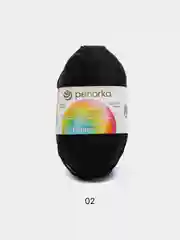 Черный пряжа Пехорка Детская новинка, акрил, 50 г, 200 м