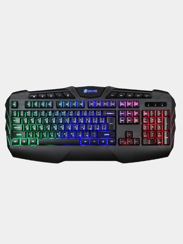 Игровая клавиатура с подсветкой Oklick 777G PSYCHO, USB