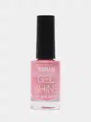 Лак для ногтей LUXVISAGE Gel Shine перламутровый, тон 107, розовый с серебристым шиммером
