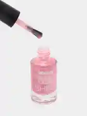 Лак для ногтей LUXVISAGE Gel Shine перламутровый, тон 107, розовый с серебристым шиммером