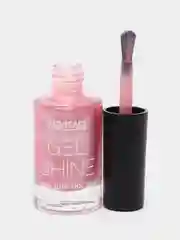 Лак для ногтей LUXVISAGE Gel Shine перламутровый, тон 107, розовый с серебристым шиммером
