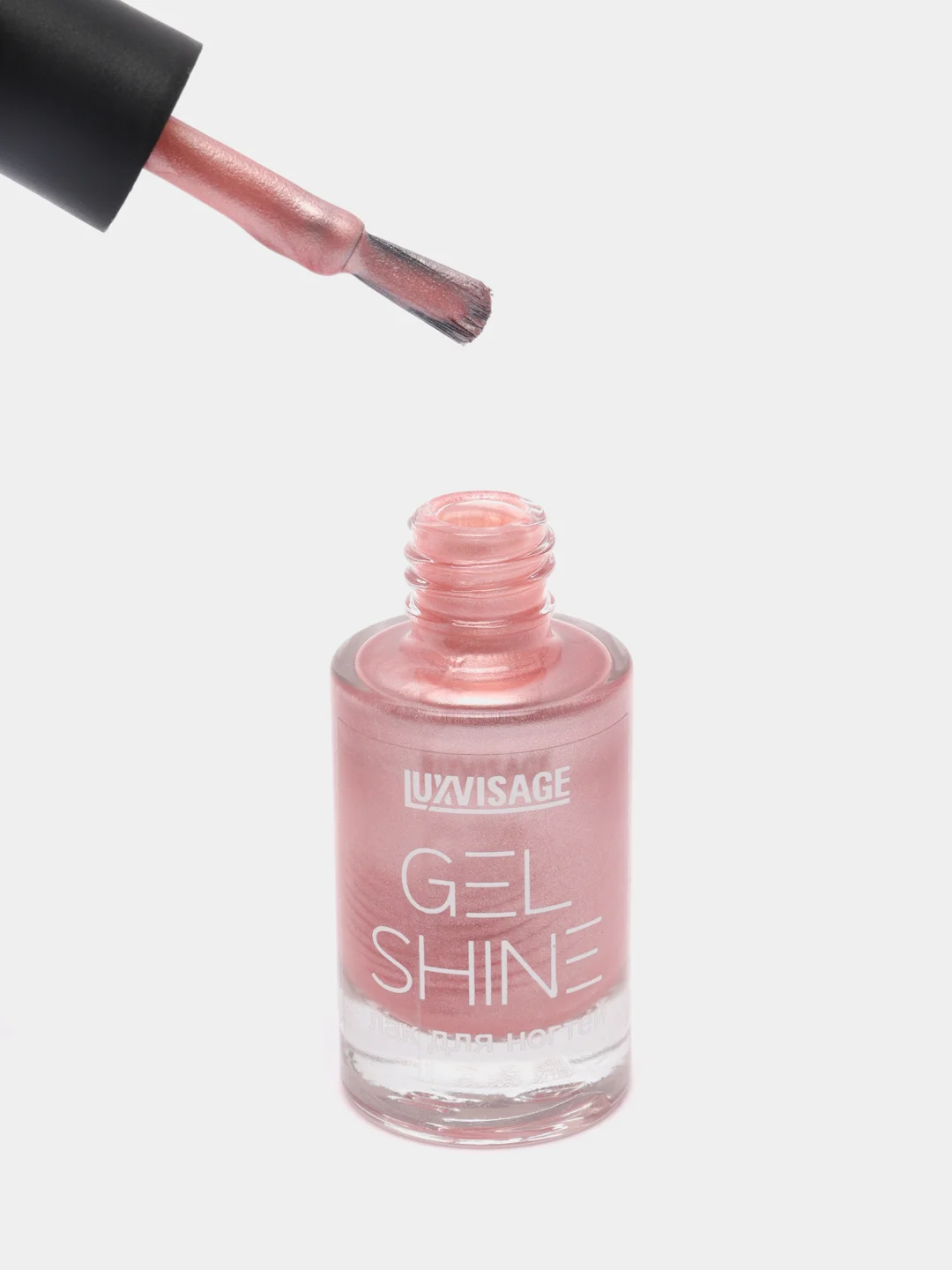 Лак для ногтей LUXVISAGE Gel Shine перламутровый, тон 106, розовый с жемчужным перламутром