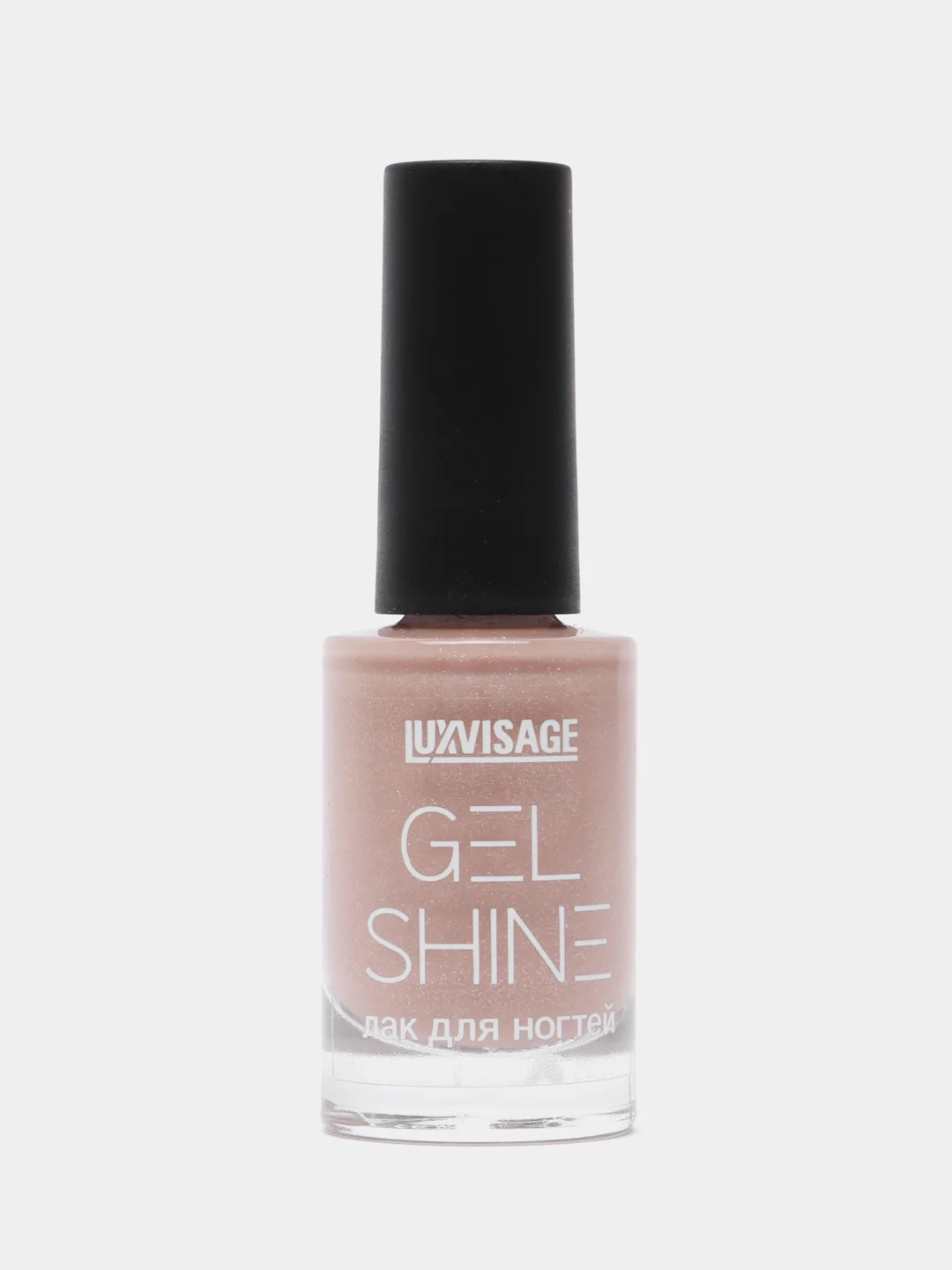 Лак для ногтей LUXVISAGE GEL SHINE, перламутровый тон: 102, светлый бежевый с шиммером