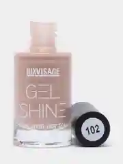 Лак для ногтей LUXVISAGE GEL SHINE, перламутровый тон: 102, светлый бежевый с шиммером