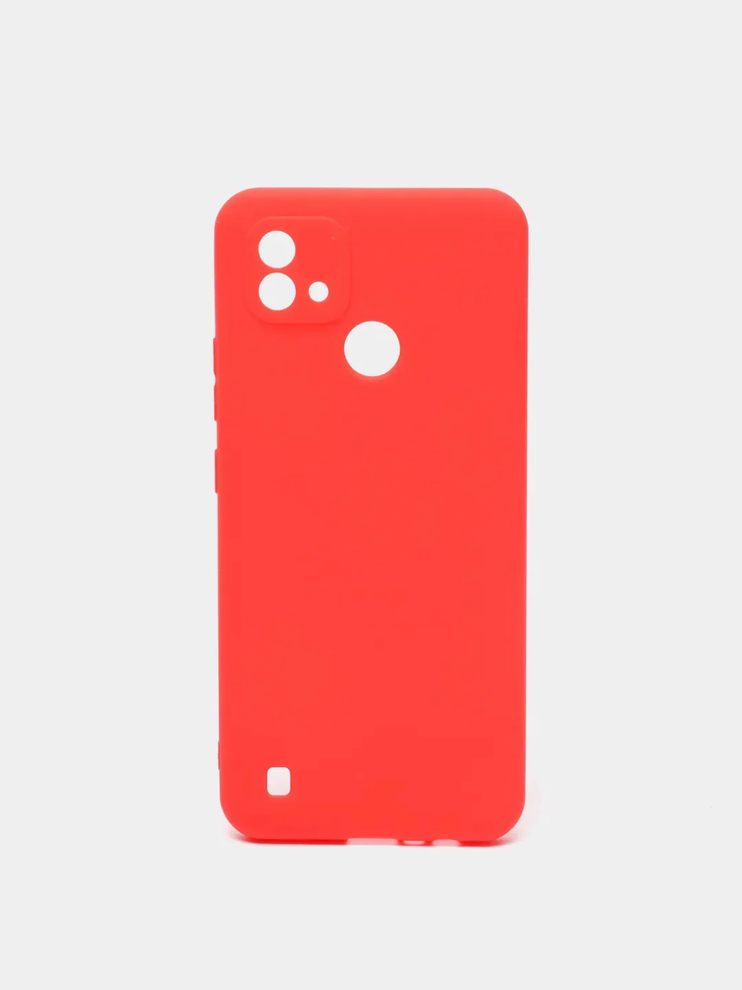 Красный чехол для Realme C11, C20 (Реалми С11, С20), цветной, силиконовый