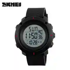 Алый мужские наручные часы Skmei 1212  в подарочной упаковке