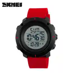 Красный мужские наручные часы Skmei 1212  в подарочной упаковке