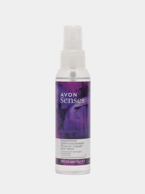 Освежающий лосьон-спрей для тела "Бархатное прикосновение", 100 мл / Avon Senses