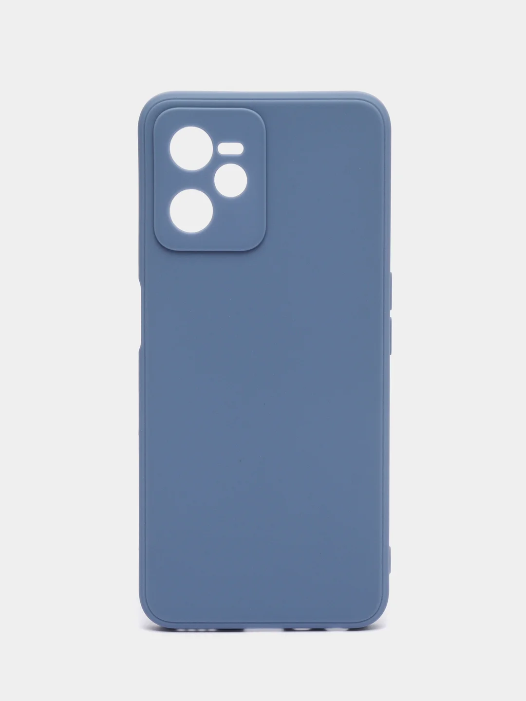 Небесно-голубой чехол для Realme C35 (Реалми С35), прозрачный