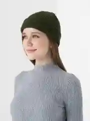 Зелёный хаки шапка бини унисекс