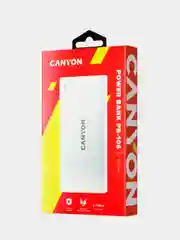 Белый внешний аккумулятор Canyon PB-106, 10000 мАч