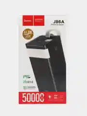 Черный внешний аккумулятор HOCO 60000mAh /50000mAh /40000mAh /30000mAh Fast Charge Power Bank 22W