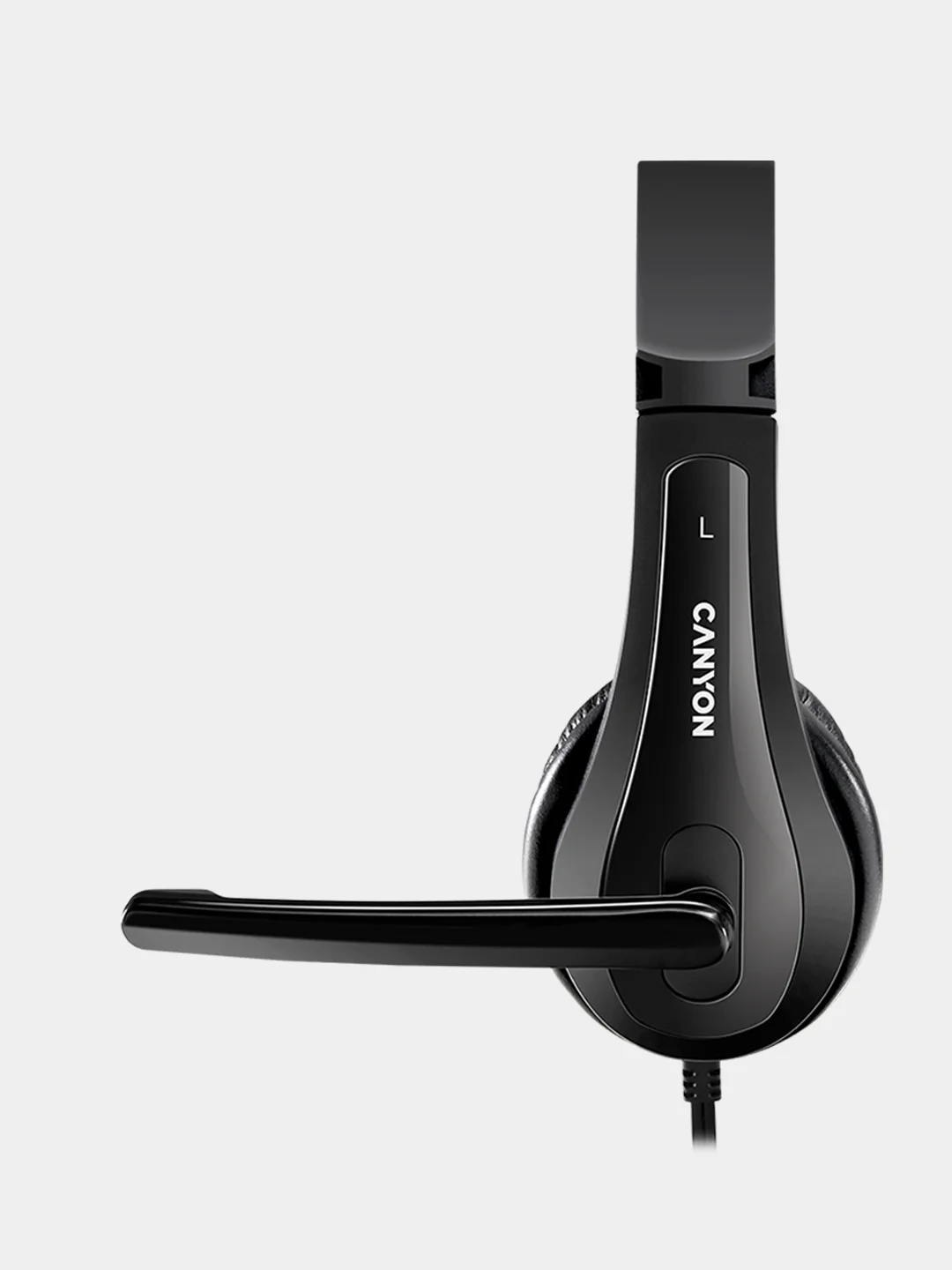Черный компьютерная гарнитура Canyon CHSU-1, USB, 2 м, черный