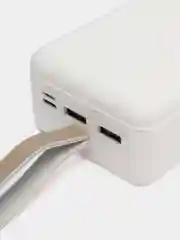 Белый внешний аккумулятор 30000 mAh / 75000mAh, hoco, Fast Charge Power Bank