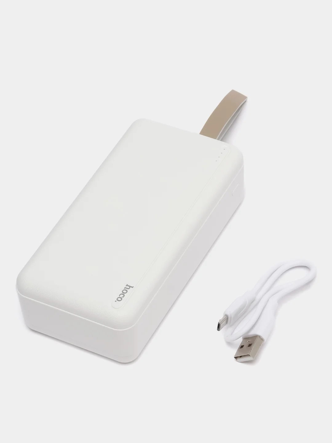 Белый внешний аккумулятор 30000 mAh / 75000mAh, hoco, Fast Charge Power Bank