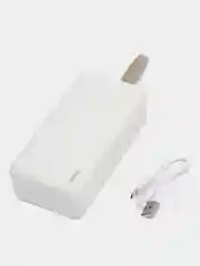 Белый внешний аккумулятор 30000 mAh / 75000mAh, hoco, Fast Charge Power Bank