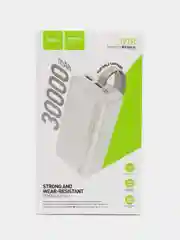 Белый внешний аккумулятор 30000 mAh / 75000mAh, hoco, Fast Charge Power Bank