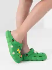 Зеленый сабо детские, подростковые IZI, размеры 30-35