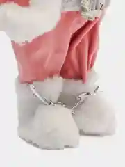 Коралловый дед мороз под елку, Новогодняя игрушка дед мороз 30см