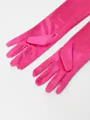 Фуксия перчатки длинные атласные сетчатые женские, 15 цветов