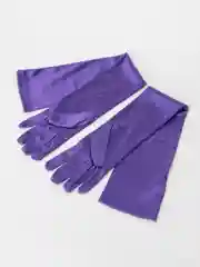 Аметистовый перчатки длинные атласные сетчатые женские, 15 цветов