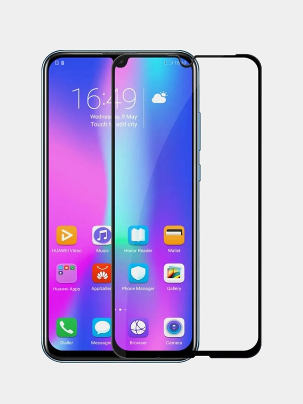 Защитное стекло 9D Huawei / Honor P Smart 2019 / 10 lite / 10i, Y6 2018 / 7A Pro / 7C, Y5 2018 / 7A, Y6 2019 / 8A, 9X / P Smart Z, 9 Lite, 8X, 9C / P40 lite E, P30 lite / 20S, 9A / Y6P (20) / Y8P, Honor 10, 20 Pro, Honor 20, Y5 2019 / 8S