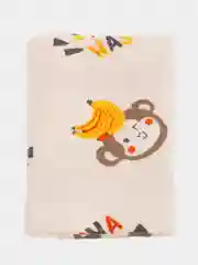 Вязаный плед Крошка Я "Bananas", 90 х 90 см