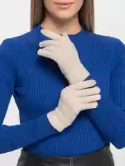 Кремовый перчатки женские сенсорные, теплые