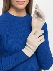 Кремовый перчатки женские сенсорные, теплые