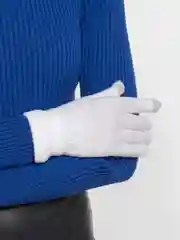 Белый перчатки женские сенсорные, теплые