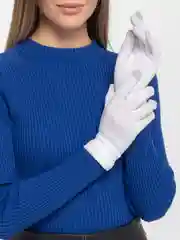 Белый перчатки женские сенсорные, теплые