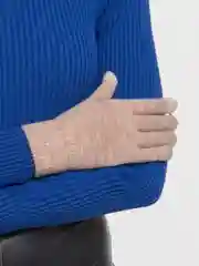 Бежевый меланж перчатки женские сенсорные, теплые