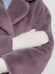 Белый варежки женские ЗИМА