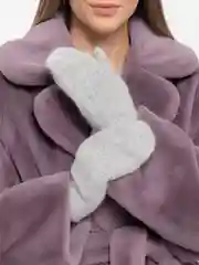 Серый варежки женские ЗИМА