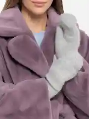 Серый варежки женские ЗИМА