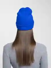 Лазурный шапка бини вязаная унисекс женская мужская