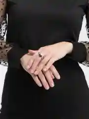 Кольцо с сердцем