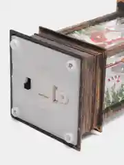 Бронзовый новогодний Led светильник фонарик на елку, игрушка на елку со свечой внутри