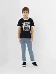 Черный футболка для мальчика, рост 122-140 см (7-10 лет)