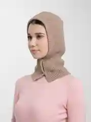 Бежевый меланж балаклава, однотонная
