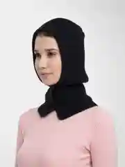 Черный балаклава, однотонная