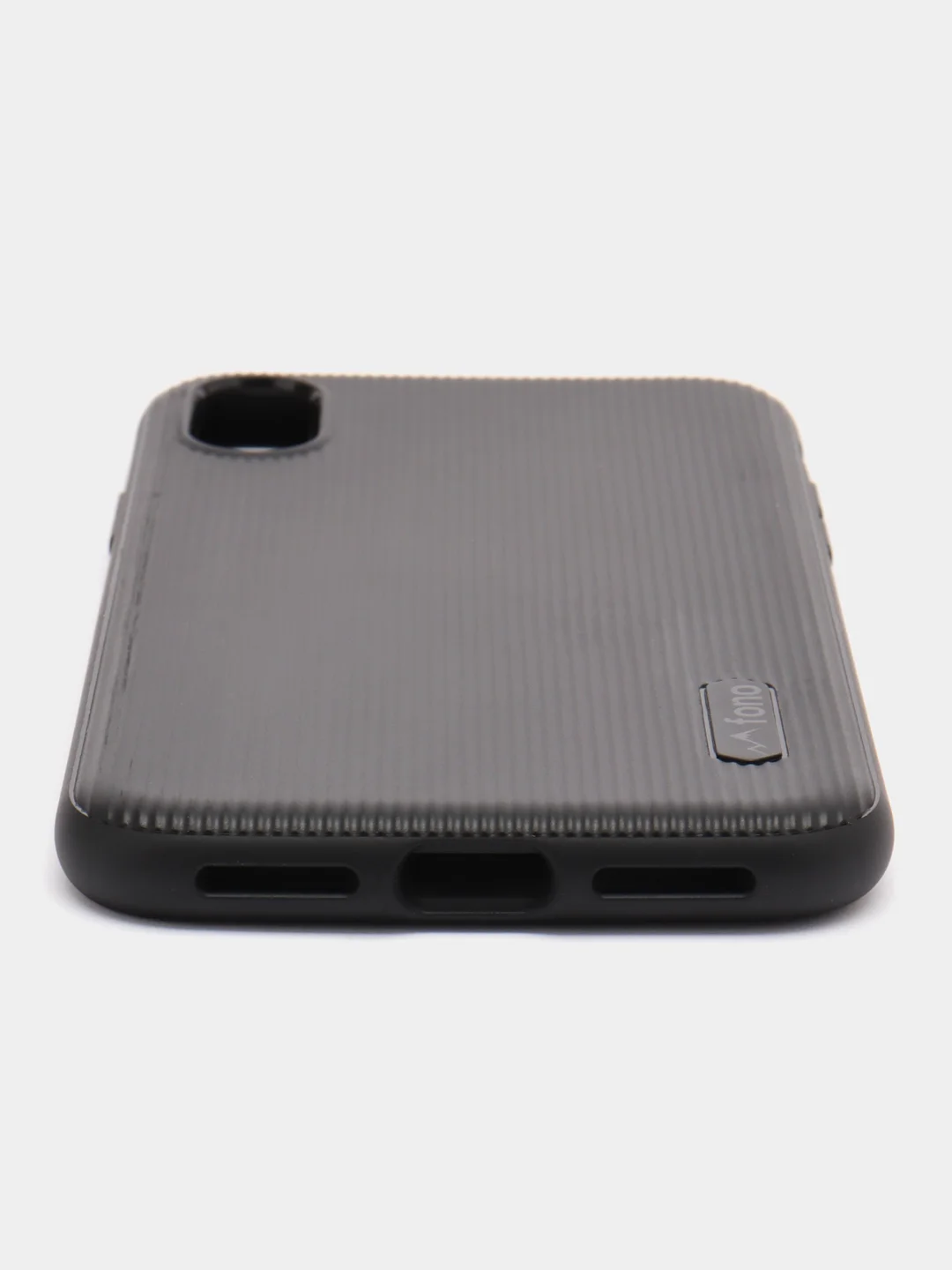 Черный чехол Fono для iPhone X/XS, XS Max, XR, 11, 11 Pro, 11 Pro Max, силиконовый, рифленый