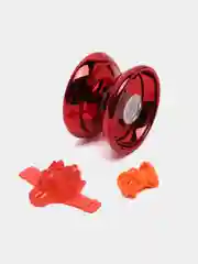 Красный игрушка Йо-йо, металлическая, на веревочке, йо-йо игрушка