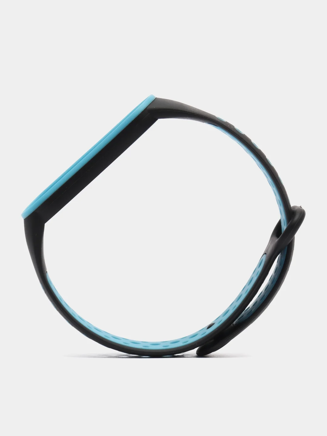Голубой спортивный ремешок для Xiaomi Mi Band 5 6 браслет силиконовый ксяоми ми банд фитнес часы