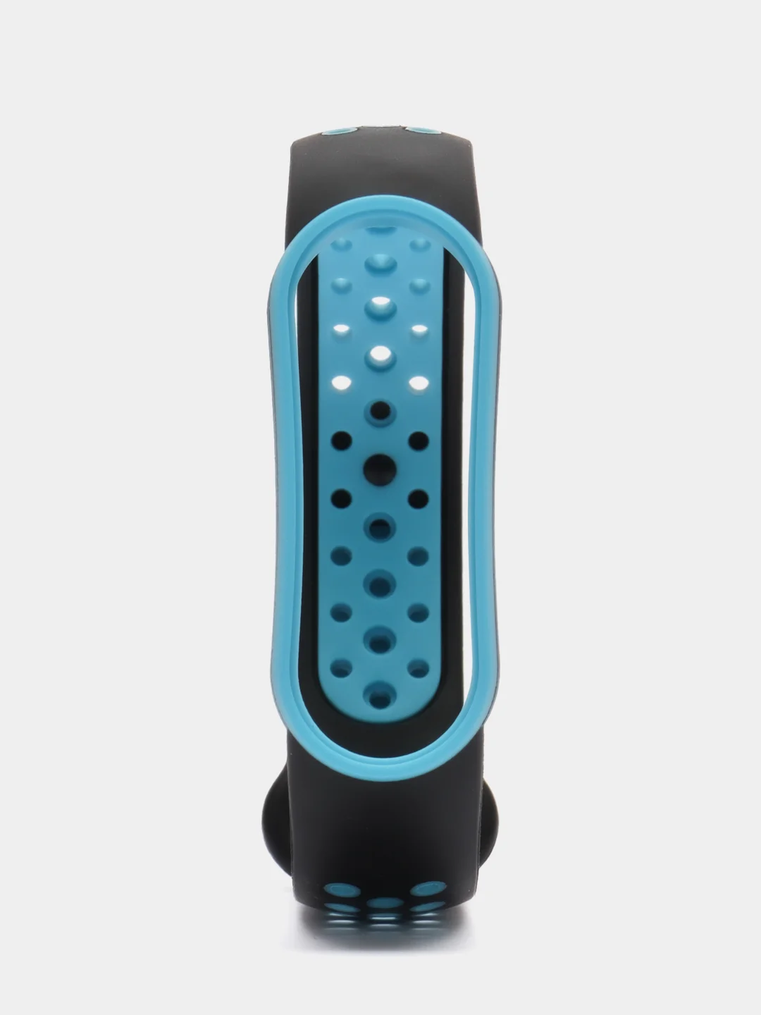Голубой спортивный ремешок для Xiaomi Mi Band 5 6 браслет силиконовый ксяоми ми банд фитнес часы